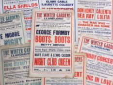 THE WINTER GARDENS LLANDUDNO ORIGINAL 1930s BILLBOARD POSTERS - Artists include: George Formby '