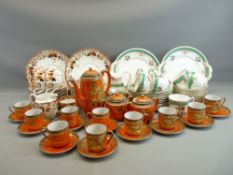 TEAWARE - Staffordshire Daisy pattern, approximately 30 pieces, floral decorated pattern,