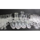 DRINKING GLASSWARE and a large parcel of other glassware