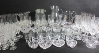 DRINKING GLASSWARE and a large parcel of other glassware