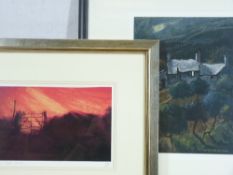 STEPHEN JOHN OWEN coloured limited edition print (1/20) - 'Sunset Gate', signed with initials and