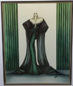 NOEL SUAREZ print - 'Ms Personality', framed, 63 x 51.5cms
