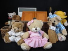 SOFT TOYS FOR ST DAVID'S HOSPICE, pine stationery box, copper engravings, ETC