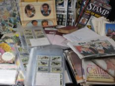 EPHEMERA, stamps, collector's cards, Princess Diana interest, Stanley Gibbons stationery
