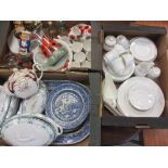 ROYAL DOULTON 'MYSTIQUE' DINNER WARE - approximately 39 pieces, blue and white dresser plates,