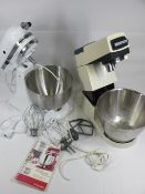 KITCHEN AID CLASSIC FOOD MIXER and a Kenwood Chef