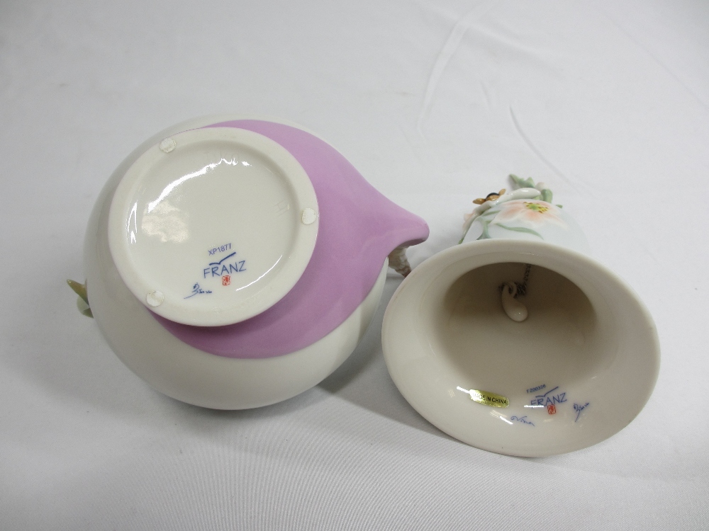 FRANZ CHINA, 2 ITEMS, Royal Copenhagen vase, 14.5cms H and Royal Copenhagen commemorative plates ( - Image 3 of 3