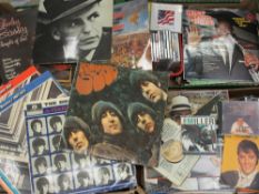 THE BEATLES - Rubber Soul LP, Hard Day's Night LP, The Blue and Red Albums. Also, The Rolling Stones