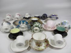 CABINET CUPS & SAUCERS, assorted including Queen's, Royal Sheraton, Crown, Royal Albert, Royal