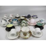 CABINET CUPS & SAUCERS, assorted including Queen's, Royal Sheraton, Crown, Royal Albert, Royal