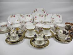 TEAWARE, ASSORTED to include 21 pieces of Regent, Coalport Batwing, approximately 9 pieces, Regal,