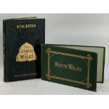 VICTORIAN SOUVENIR PHOTO ALBUM OF NORTH WALES with contents and a book entitled 'Songs of Wales',