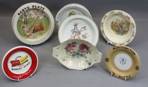 BABY'S PLATES (4) including Doulton's Bunnykins, Carltonware, ETC