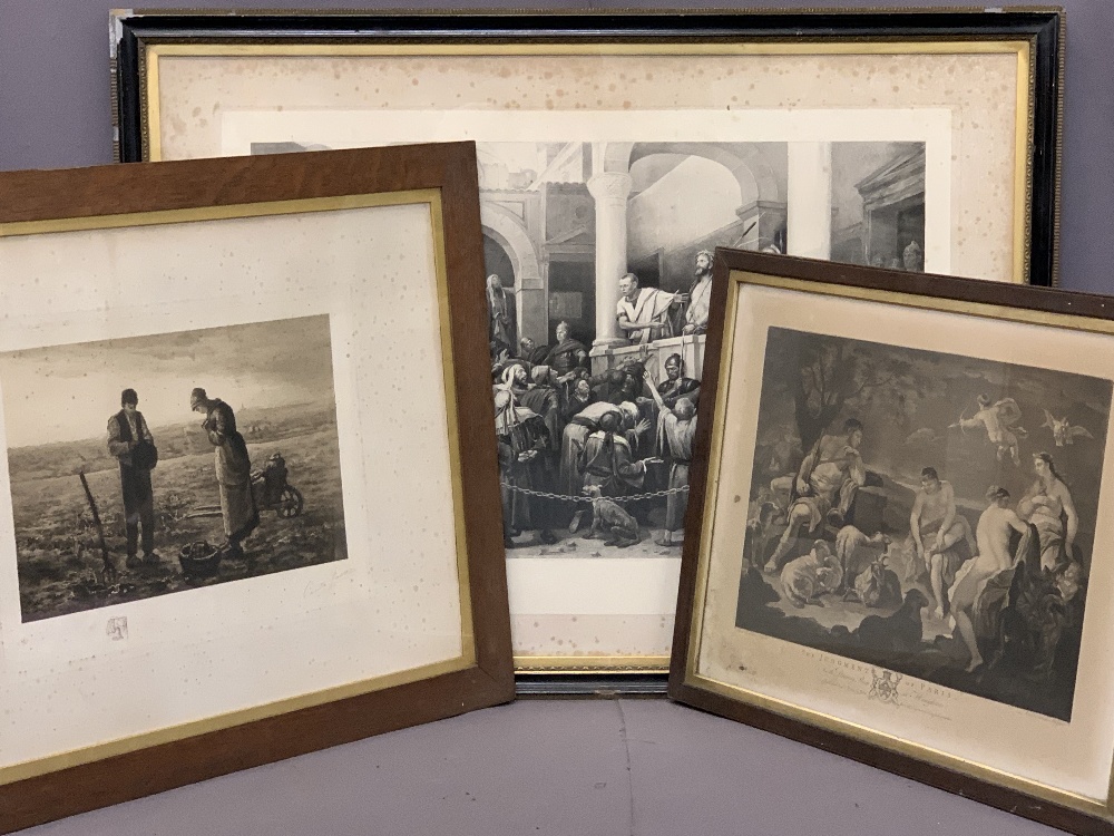 EARLY & LATER ENGRAVINGS (3), CAMILLE FONCE, signed in pencil and with blind stamp, 33 x 43cms, - Image 5 of 5