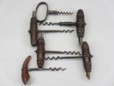 CORKSCREWS - a collection to include mid-19th century examples with brushes
