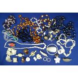 DRESS NECKLACES & OTHER JEWELLERY - a large parcel