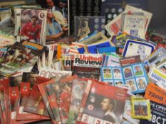 SPORTING INTEREST - a very large parcel of football programmes, old football collector's cards and