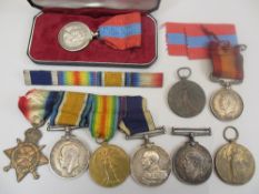 WWI SEMPERS FAMILY MEDALS GROUP WITH ROYAL NAVY SERVICE CERTIFICATE and photographs to include