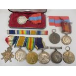 WWI SEMPERS FAMILY MEDALS GROUP WITH ROYAL NAVY SERVICE CERTIFICATE and photographs to include