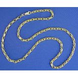 9CT GOLD LINK NECK CHAIN - 52cms L, 11grms