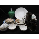 JAMES KENT LTD CHINTZ DISHES, other decorative plates and bowls, Mona pottery stoneware, ETC