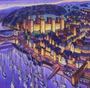 JIM EDWARDS (Artist Newcastle Upon Tyne) a coloured limited edition (22/145) surrealistic print -