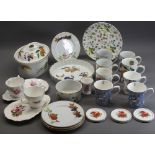 ROYAL WORCESTER EVESHAM TABLEWARE - a good assortment, plus a quantity of Staffordshire teaware