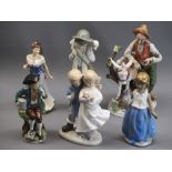 ASSORTED FIGURINES - Royal Doulton 'For You', HN3754, 'The Leonardo Collection' - a boy and a girl