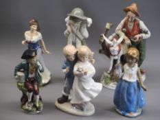 ASSORTED FIGURINES - Royal Doulton 'For You', HN3754, 'The Leonardo Collection' - a boy and a girl