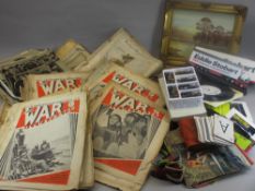 WAR ILLUSTRATED MAGAZINE and other similar, quantity of Welsh 45rpm records, collectable diecast