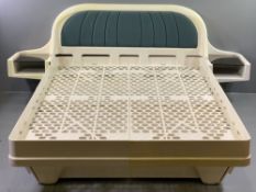 JAMES SECCOMBE CIRCA 1970 MODULAR PLASTIC SPACE AGE BED, to fit standard size 4ft 6ins double