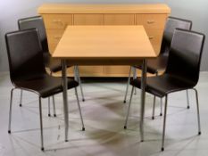 ULTRA MODERN DINING ROOM SUITE (6 items) to include a Next Oslo sideboard, 89.5cms H, 149cms W,