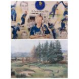 SPORTING RELATED & OTHER PRINTS - an assortment to include Gleneagles and Troon Golf Course
