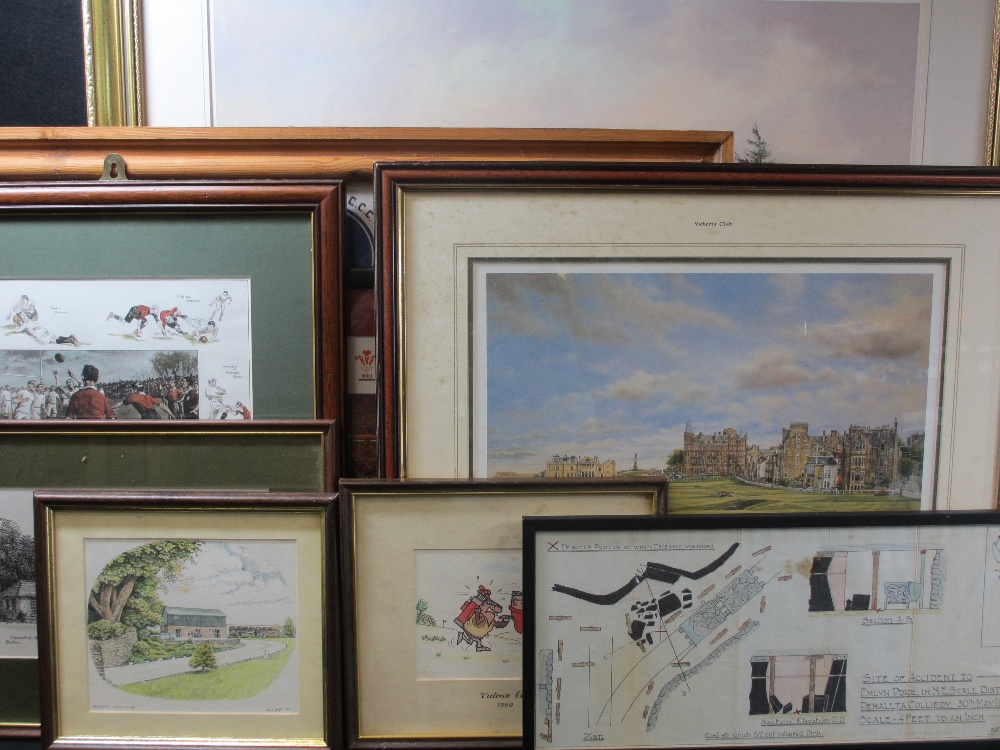 SPORTING RELATED & OTHER PRINTS - an assortment to include Gleneagles and Troon Golf Course - Image 5 of 5