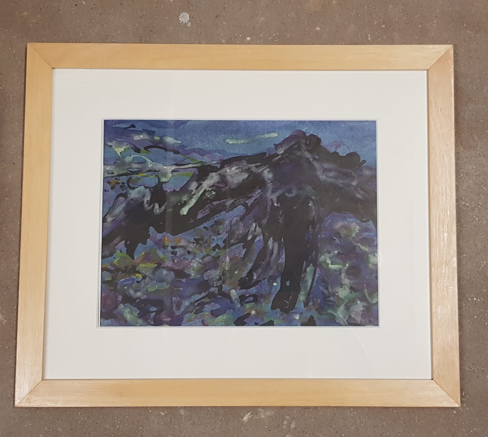 DAVID VIBERT ink and watercolour - entitled 'Driftwood at St Mary's Well Bay', mounted, 65 x - Image 2 of 2