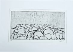 EURFRYN LEWIS artist proof print - entitled 'The Scrum', signed and mounted, 30 x 40cms