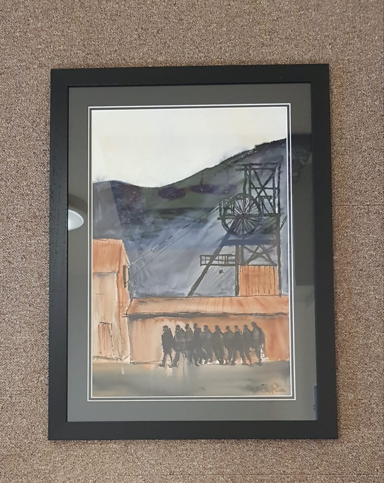 PHILIP ROSS watercolour - entitled 'Off to Work', 71 x 53cms, framed in black - Image 2 of 3