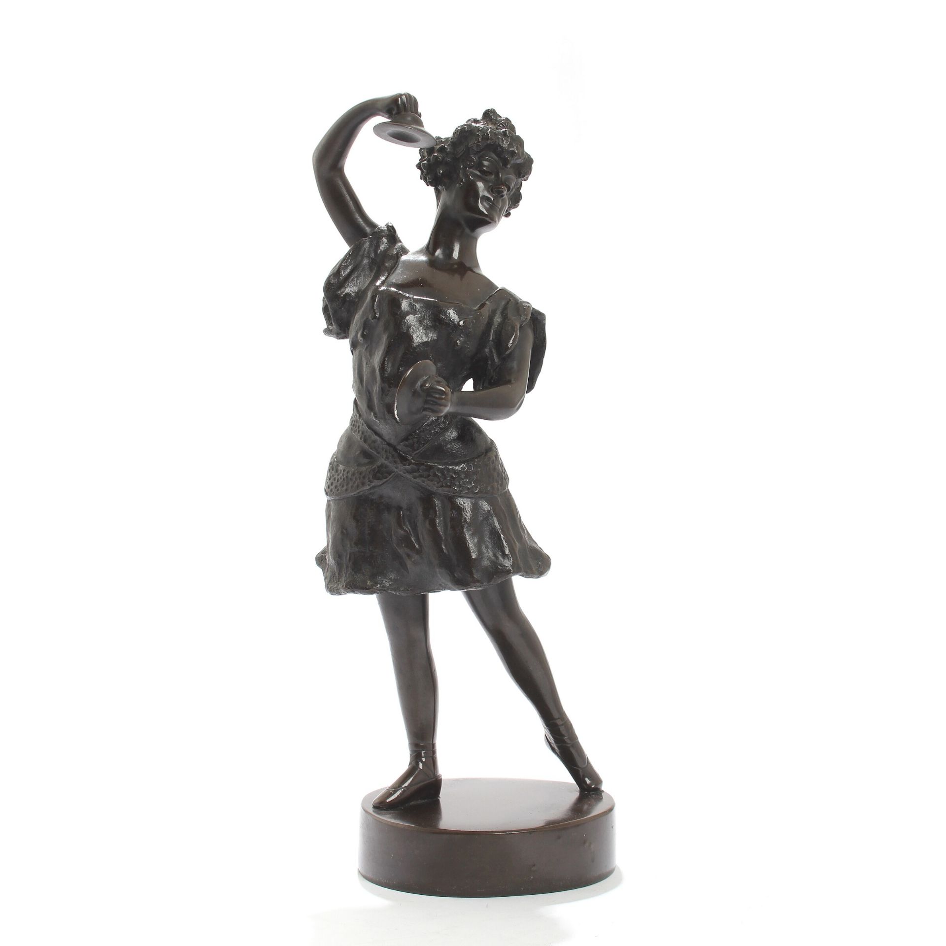 Unbek. Bildhauer. Junge Tänzerin. Bronze. Wohl Frankreich vor oder um 1900. H. ca. 38cm. KOSTENLOSER