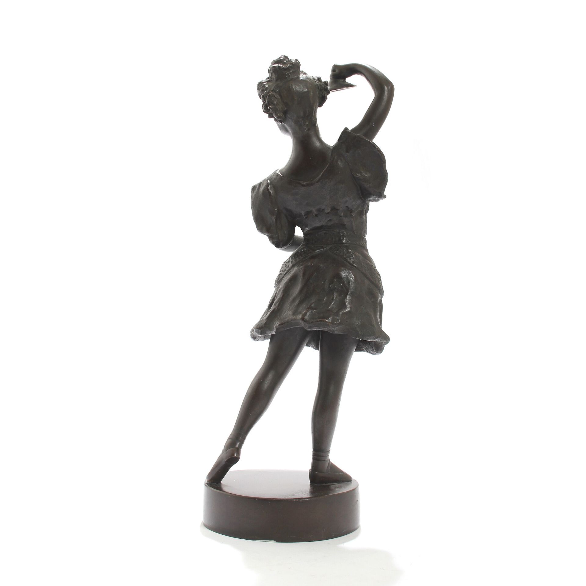 Unbek. Bildhauer. Junge Tänzerin. Bronze. Wohl Frankreich vor oder um 1900. H. ca. 38cm. KOSTENLOSER - Bild 2 aus 3