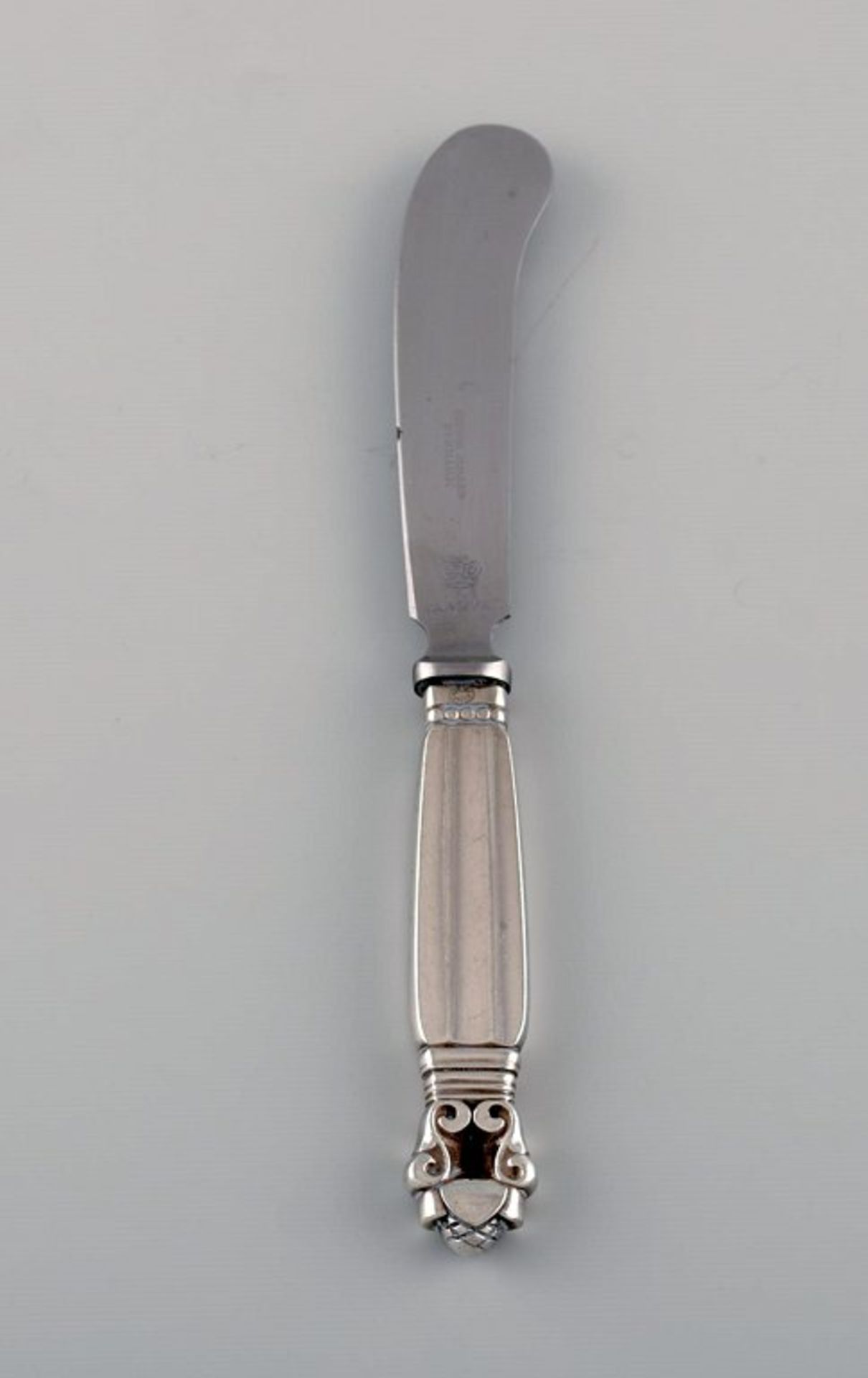 Georg Jensen Konge / König. Sterling. Buttermesser. Ca. 15cm. Vintage.