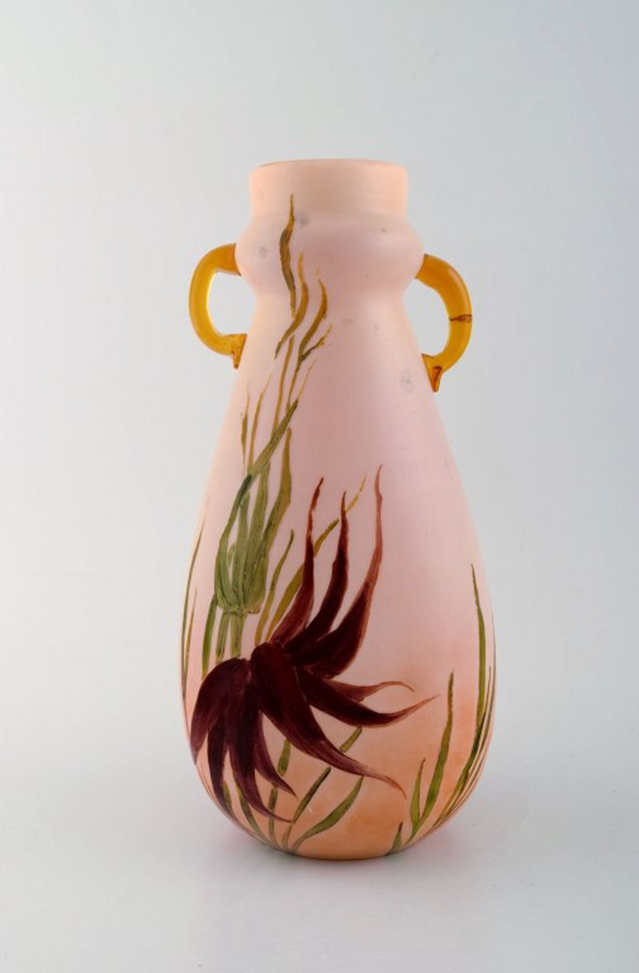 Legras, Frankreich. Vase um 1900. Sig. H. ca. 28cm. .
