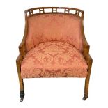 Early 20th Century Upholstered Bedroom Chair.