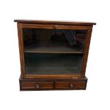 Victorian mahogany collectors cabinet