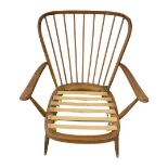 Ercol light elm easy chair