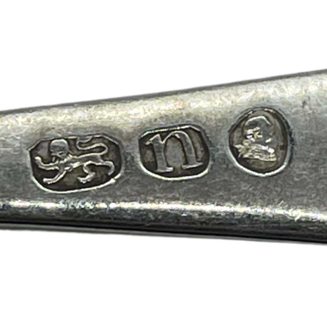Set of 6 Georgian Silver Teaspoons. Samuel Godbehere and Edward Wigan, London 1788, 61 g. - Image 3 of 3