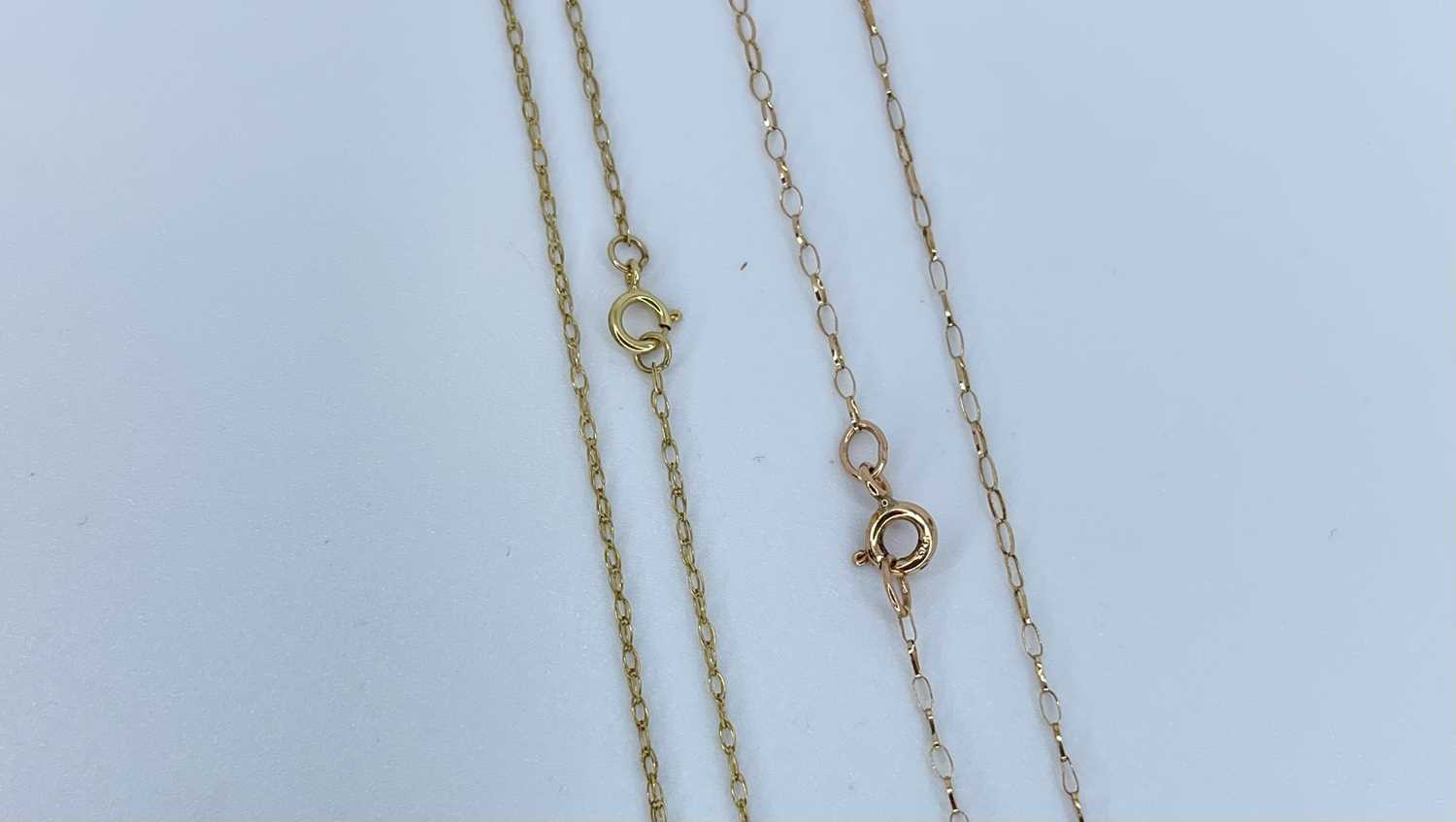 2x 9ct Gold Necklaces ( 5.5 grams ) - Image 2 of 4