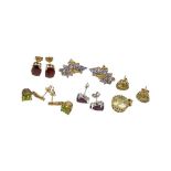 Mixed Lot Of 9ct Gold Earrings ( 13 Grams )