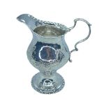 A Small Georgian Silver Cream Jug. Nathaniel Appleton and Ann Smith, London 1780, 66 g.