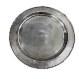 Chinese Silver Salver. Sing Fat, c.1920, 375 g.