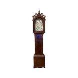 A mid 19th century mahogany and boxwood line inlaid 8-day longcase clock, Wm Last.